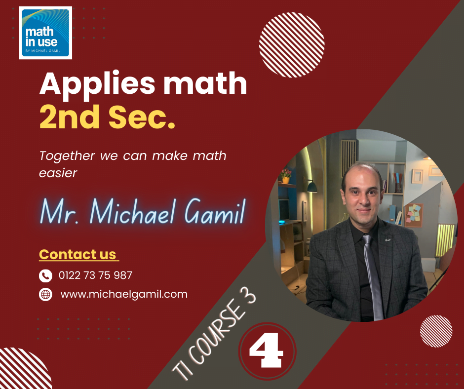 2nd Sec. T1 Applied math [Fourth course]
