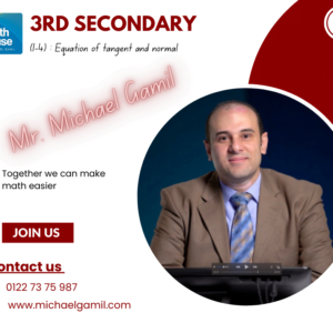 3S Calculus (1-4) Equation of tangent and normal