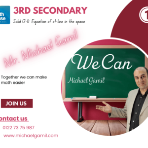 3S Solid (2-1) Equation of a Straight line in the space